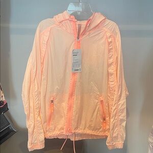 Athleta Peach Hooded Windbreaker